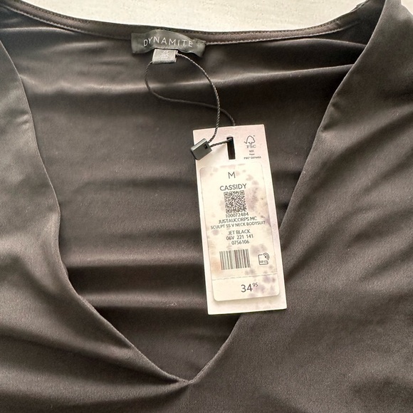 Dynamite V-Neck T-Shirt Bodysuit - Picture 2 of 2